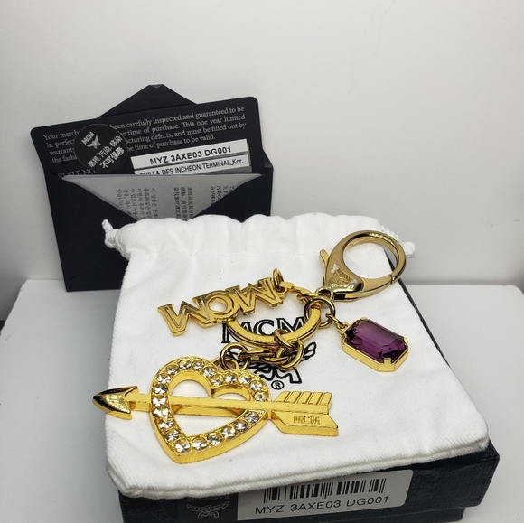 Sold❗Auth MCM bag charm with dustbag, box & card - Picture 1 of 8